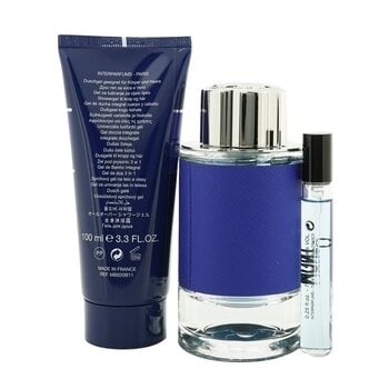 Montblanc Explorer Ultra Blue Coffret: EDP Spray 100ml + EDP Spray 7.5ml + Shower Gel 100ml 3pcs Image 3