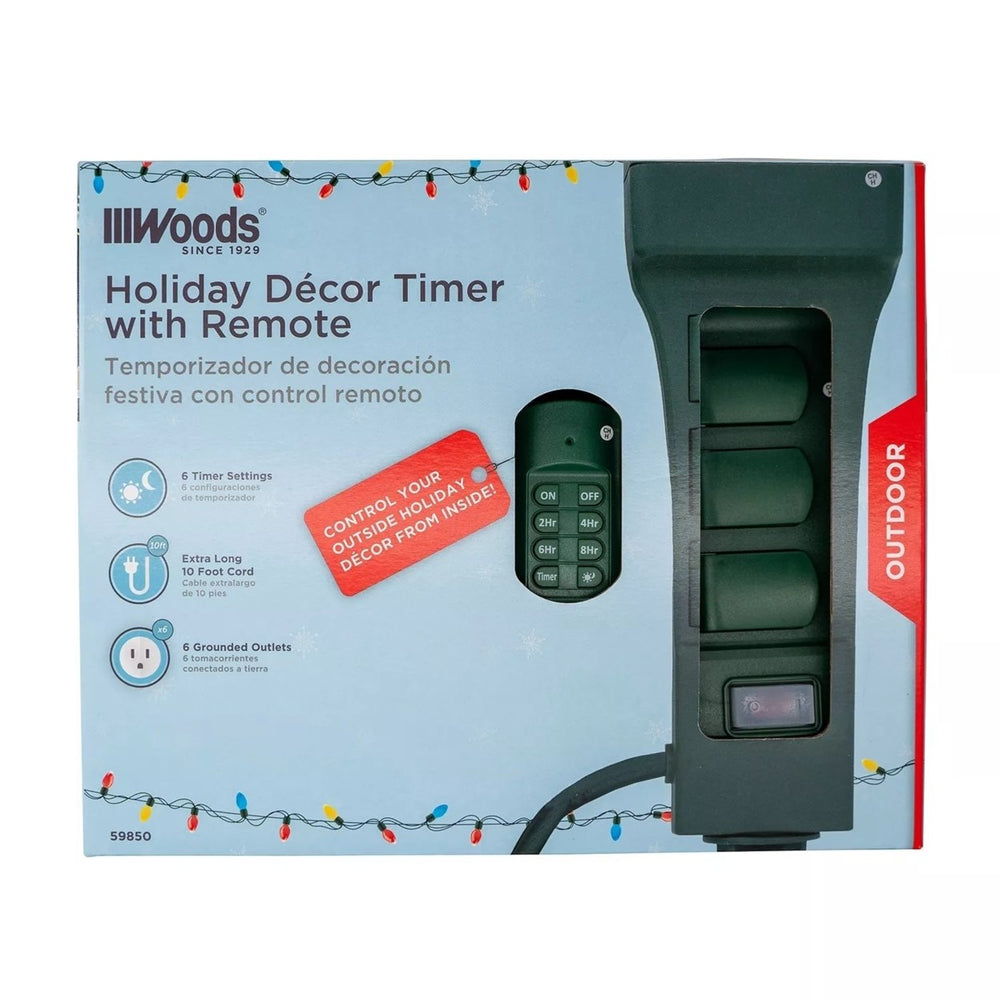 Woods Outdoor Holiday Decor Timer With Remote Image 2