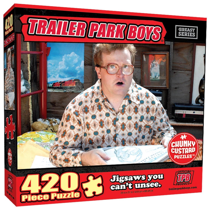 Trailer Park Boys Bubbles Shed Life 420pc Jigsaw Chunky Puzzle TV Series Character Mighty Mojo Image 1
