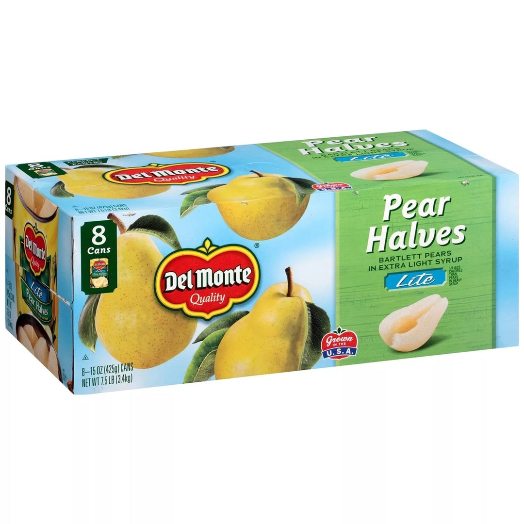 Del Monte Lite Pear Halves 15 Ounce (Pack of 8) Image 2