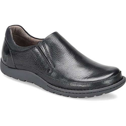 Born Mens Nigel Slip-On Black Full Grain - H48203 BLACK/BLACK COMBO Image 4