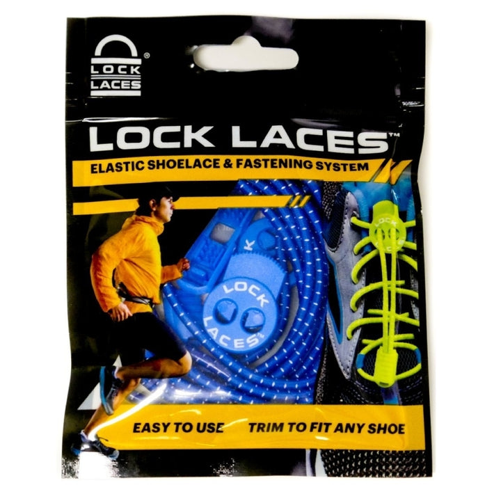 Lock Laces Blue Elastic Shoelaces 48 Inch No Tie Fastening System 2 Pairs Image 3