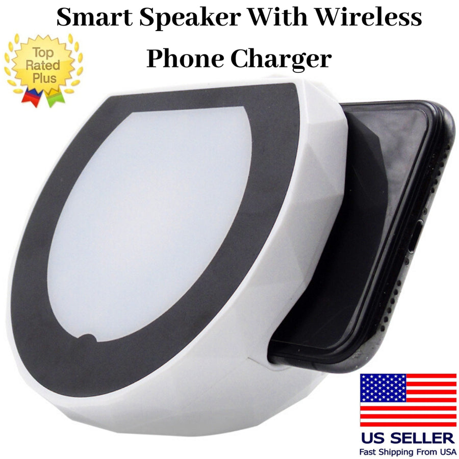 TECHSAFE Portable Bluetooth Speaker with iQ Wireless Phone Charging Dock Stand Image 1