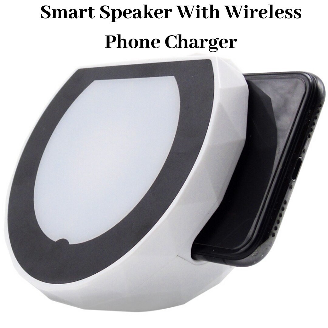 TECHSAFE Portable Bluetooth Speaker with iQ Wireless Phone Charging Dock Stand Image 4