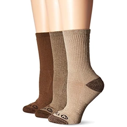 Merrell Mens Cushioned Performance Hiker Socks 3 Pack Low Quarter Crew OLAST Image 4