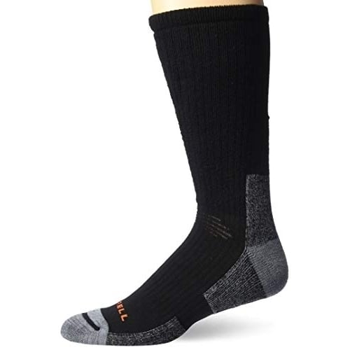 Merrell Mens Elite Tactical Crew Socks Black 1 Pack Performance Outdoor Gear Image 4