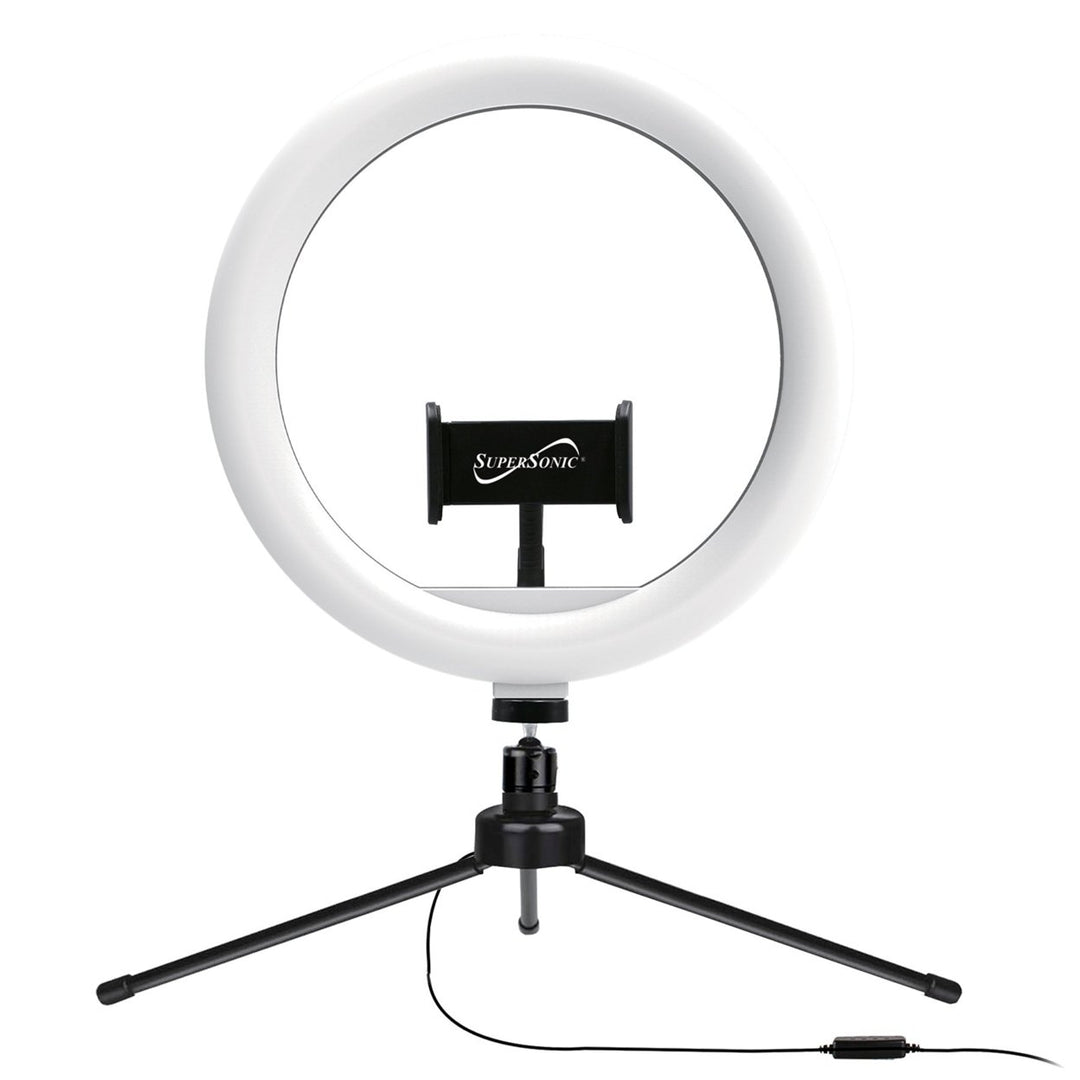 PRO Live Stream 10 Inch LED Ring Light SC-1210SR with Tripod and Phone Holder Image 1