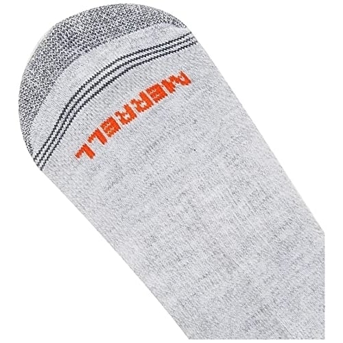 Merrell Cushioned Low Cut Tab Socks 3 Pack Gray Mens Size Comfortable Breathable Image 3