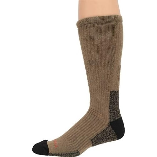 Merrell Mens Tactical Crew Socks TAN Cushioned Comfort Size Large RENF Model Image 2