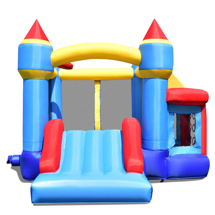 Inflatable Kids Bounce House Castle Bouncer Slide Without Blower Image 3