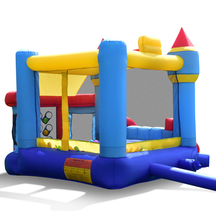 Inflatable Kids Bounce House Castle Bouncer Slide Without Blower Image 4