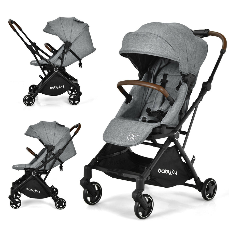 2-in-1 Convertible Baby Stroller Pushchair Aluminum w/ Adjustable Canopy Image 1