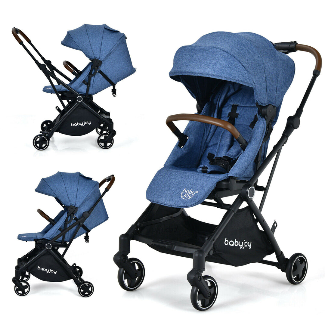 2-in-1 Convertible Baby Stroller Pushchair Aluminum w/ Adjustable Canopy Image 1