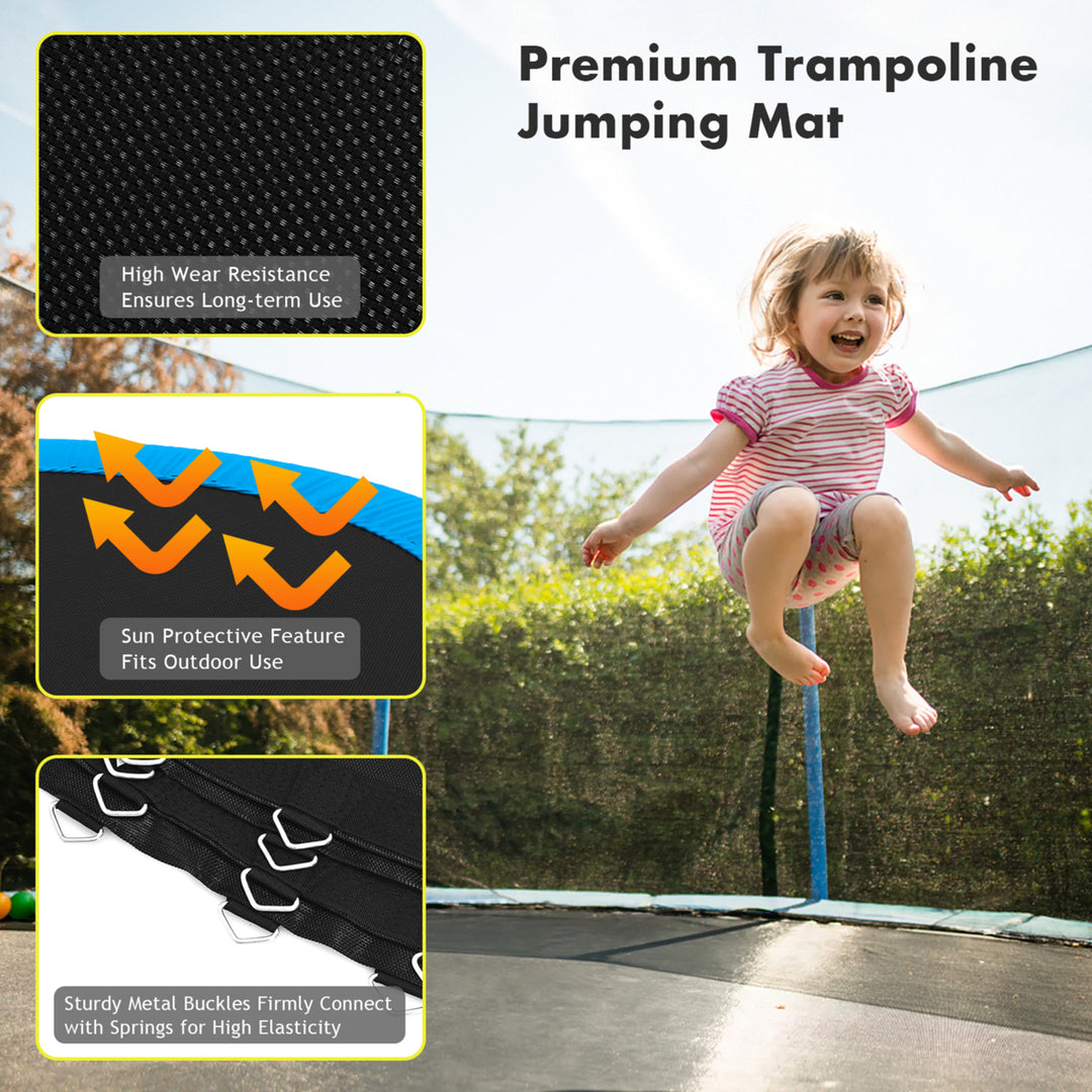 Replacement Trampoline Mat Jumping Mat Fits 8/10/12/14/15/16ft Frame w/ V-Hooks Image 6