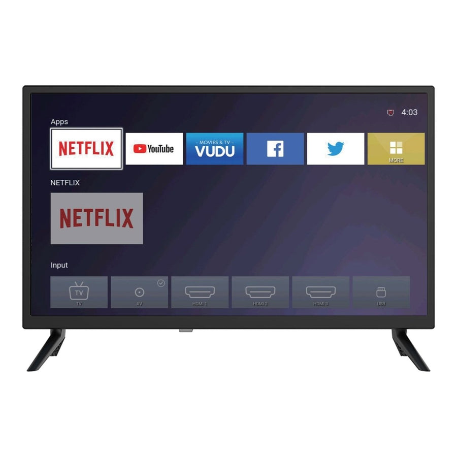 24" Supersonic Smart 12V ACDC Compatible HDTV DLED HD WiFi with 3 HDMI Inputs and 2 USB Inputs (SC-2416STV) Image 1