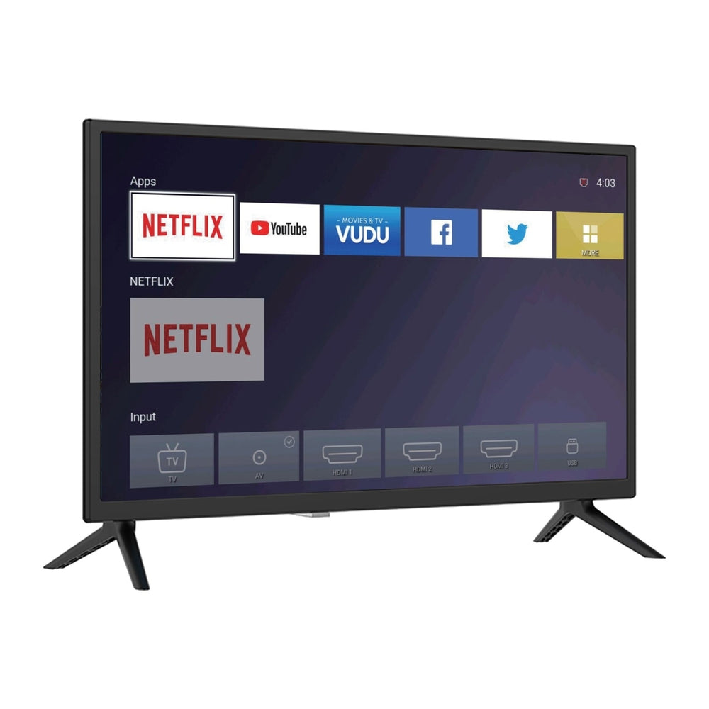 24" Supersonic Smart 12V ACDC Compatible HDTV DLED HD WiFi with 3 HDMI Inputs and 2 USB Inputs (SC-2416STV) Image 2