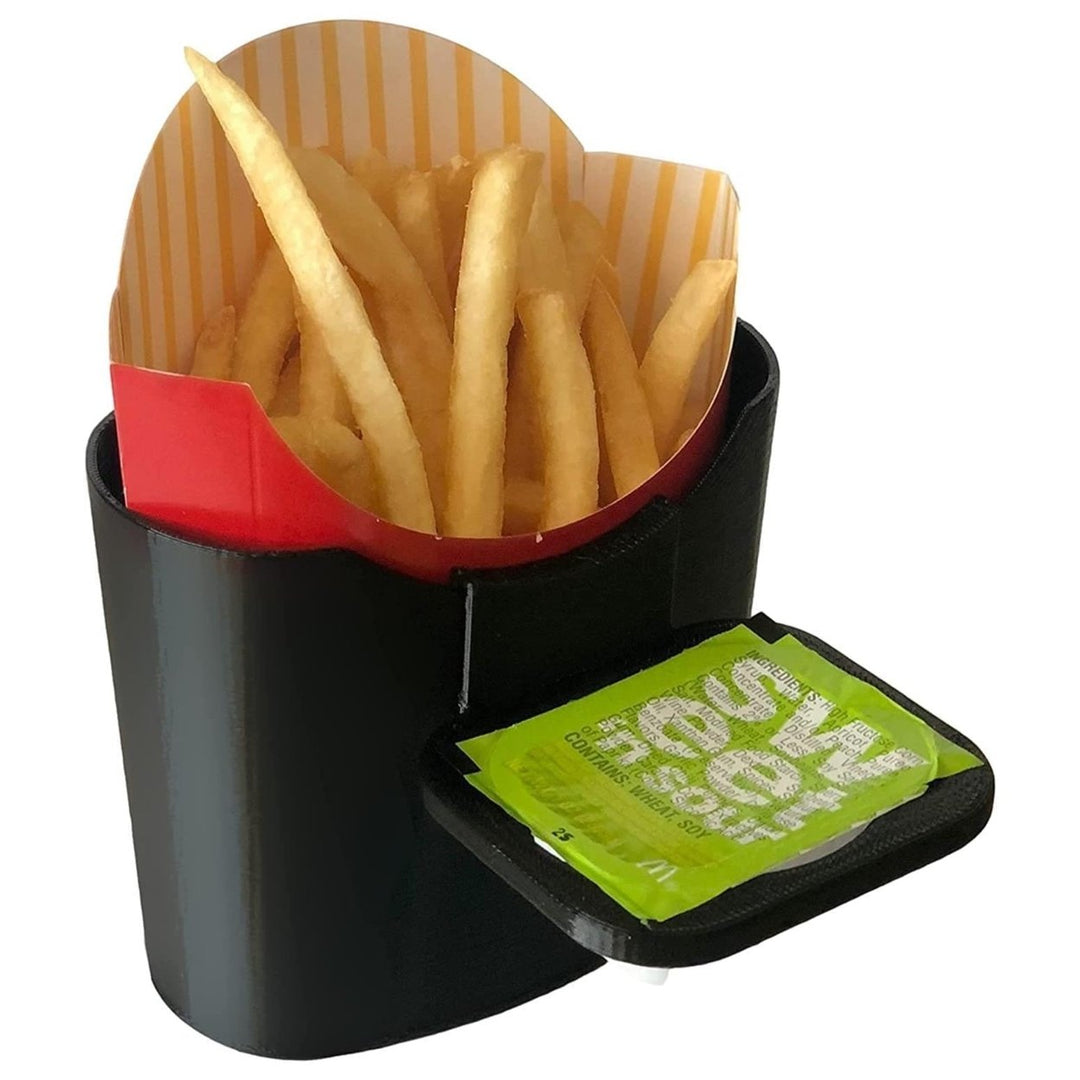 Vent N Door Caddy French Fry and Sauce Holder Combo On The Go Car Door Clip Mighty Mojo Image 7