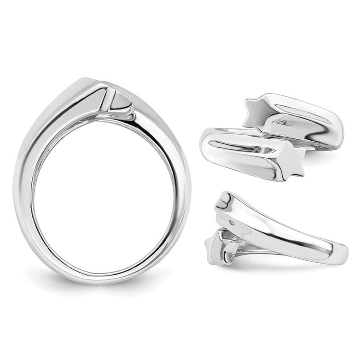 Sterling Silver Polished Shooting Stars Ring Image 3