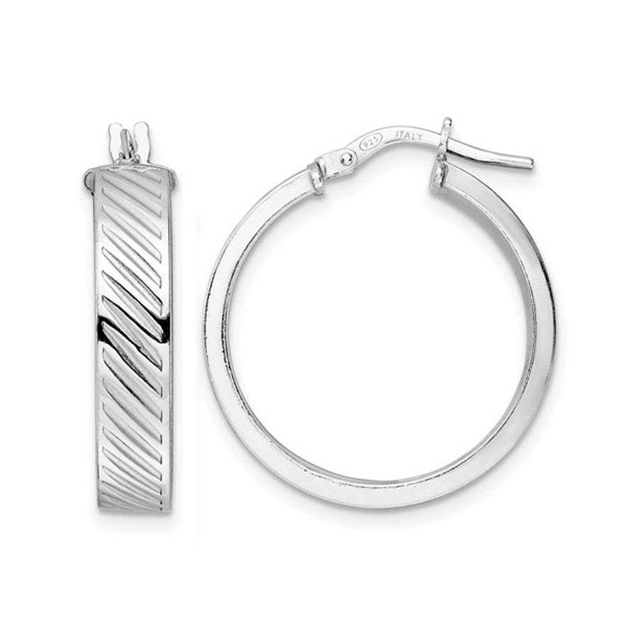 Sterling Silver Huggie Hoop Earrings Image 1