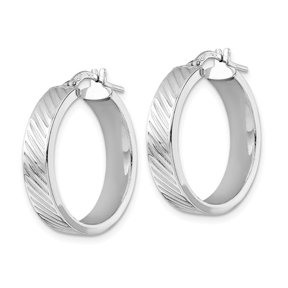 Sterling Silver Huggie Hoop Earrings Image 4