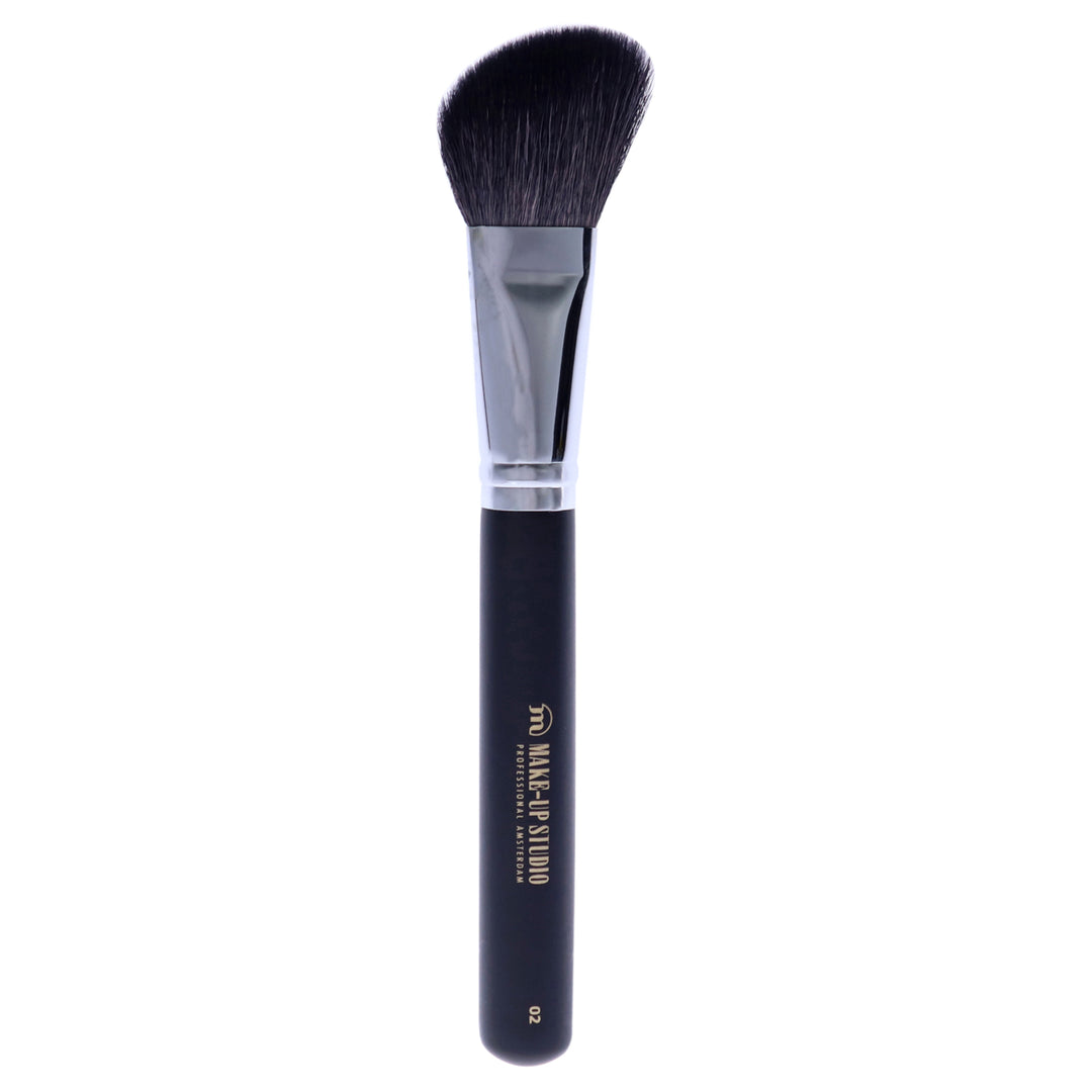 Blusher Brush Angle Shaped Goat Hair - 2 by Make-Up Studio for Women - 1 Pc Brush Image 1