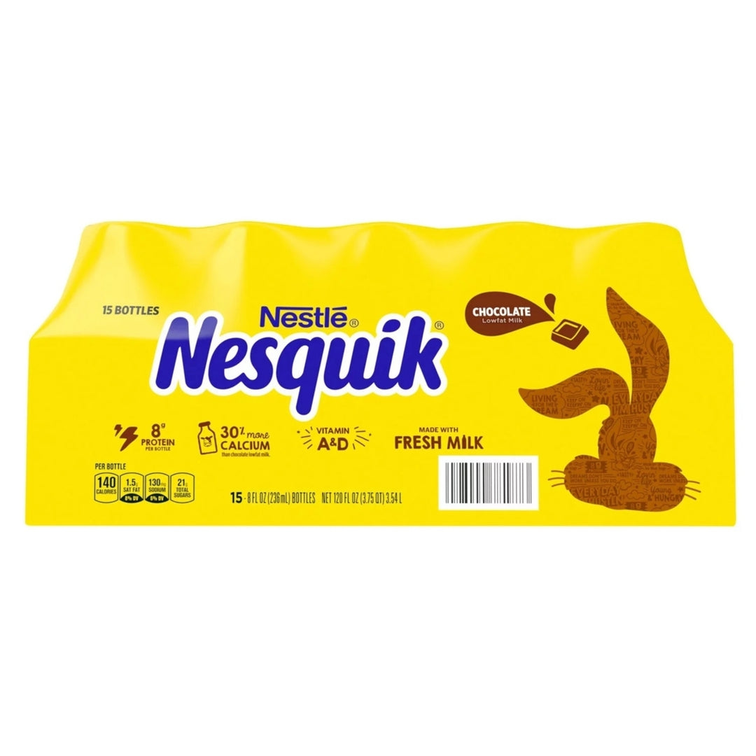 Nesquik Chocolate Milk Beverage 8 Fluid Ounce (Pack of 15) Image 1