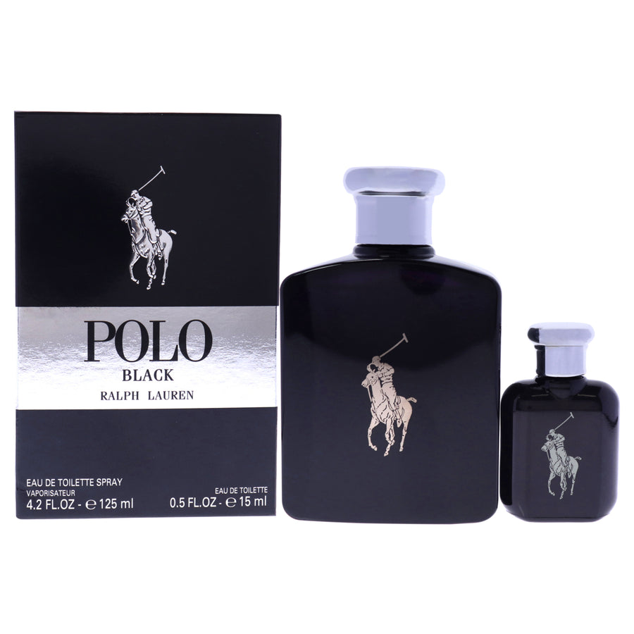 Polo Black by Ralph Lauren for Men - 2 Pc Gift Set 4.2oz EDT Spray0.5oz EDT Spray Image 1