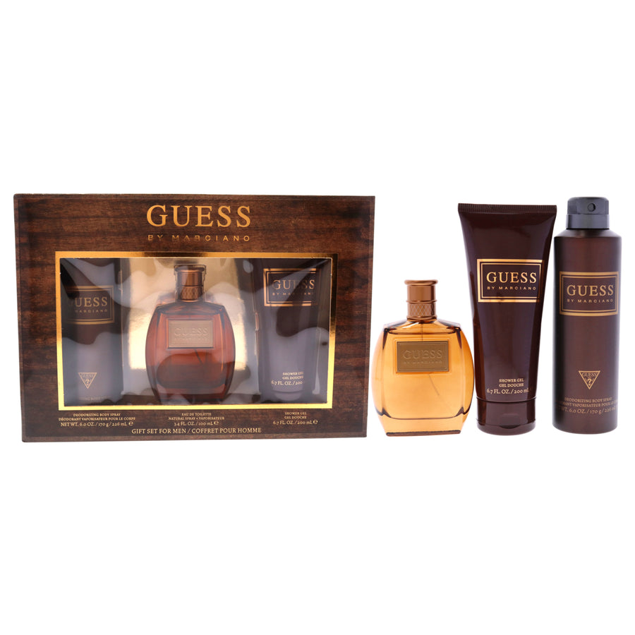 Guess by Marciano by Guess for Men - 3 Pc Gift Set 3.4oz EDT Spray6.7oz Shower Gel6.0oz Deodorizing Body Spray Image 1