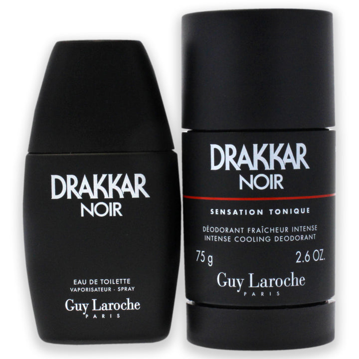 Drakkar Noir by Guy Laroche for Men - 2 Pc Gift Set 1oz EDT Spray2.6oz Deodorant Stick Image 2