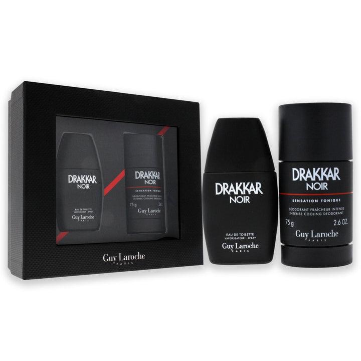 Drakkar Noir by Guy Laroche for Men - 2 Pc Gift Set 1oz EDT Spray2.6oz Deodorant Stick Image 3