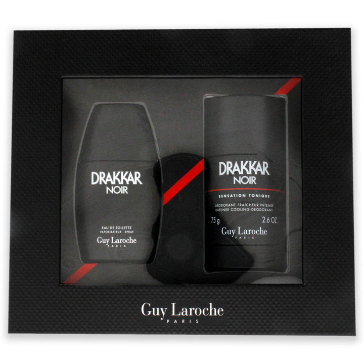 Drakkar Noir by Guy Laroche for Men - 2 Pc Gift Set 1oz EDT Spray2.6oz Deodorant Stick Image 4