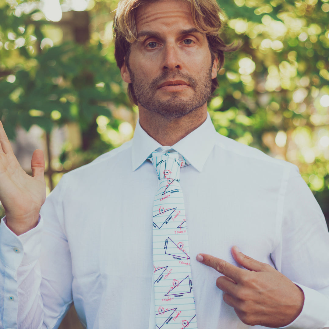 Find X Tie Funny Ties Math Teacher Tie Mens Novelty Neckties Nerdy Ties for Guys Image 4