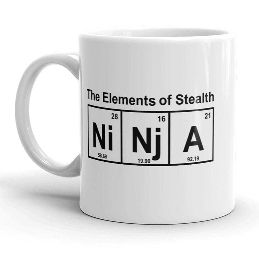 Element Of Stealth Mug Funny Ninja Coffee Cup - 11oz Image 1