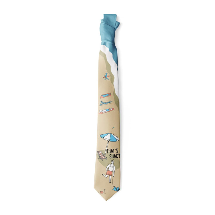 Thats Shady Necktie Funny Neckties for Men Nerdy Tie Mens Novelty Neckties Image 1