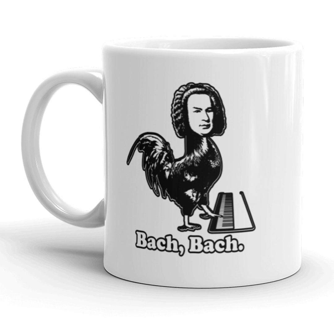 Bach Bach Coffee Mug Funny Classical Music Ceramic Cup-11oz Image 1