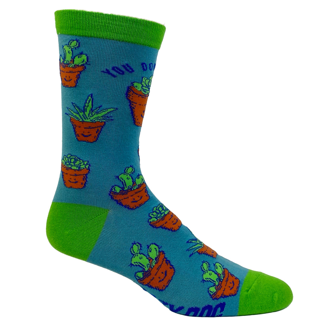 Womens You Dont Succ Socks Funny Succulent House Plant Graphic Novelty Footwear Image 6