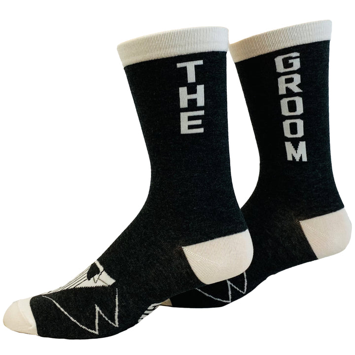 Mens Groom Socks Funny Wedding Day Gift Marriage Novelty Footwear Image 1