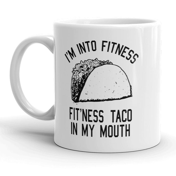 Fitness Taco Mug Funny Workout Health Cinco De Mayo Coffee Cup - 11oz Image 1