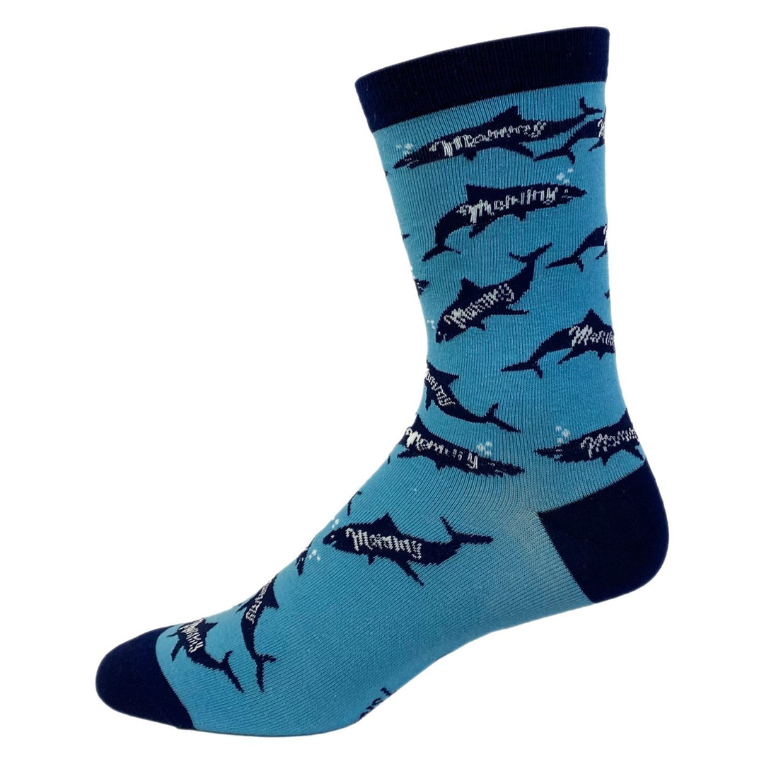 Womens Mommy Shark Socks Funny Viral Song Mothers Day Fish Graphic Novelty Footwear Image 6