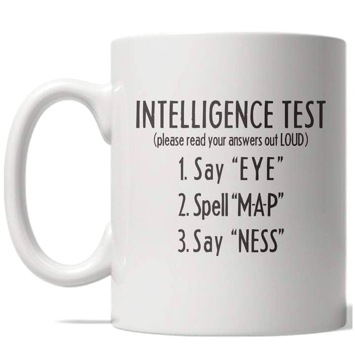 Eye Map Ness Mug Funny Sarcastic Mocking Coffee Cup - 11oz Image 1