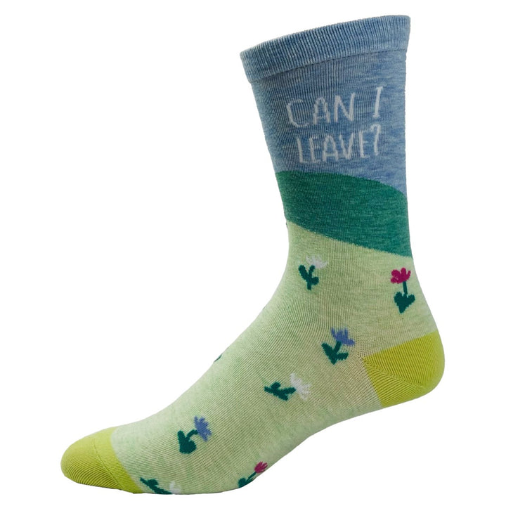 Womens Can I Leave Socks Funny Loner Introvert Sunny Day Sarcastic Footwear Image 4