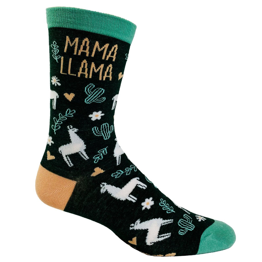 Womens Mama Llama Socks Funny Alpaca Mothers Day Cute Animal Novelty Footwear Image 6