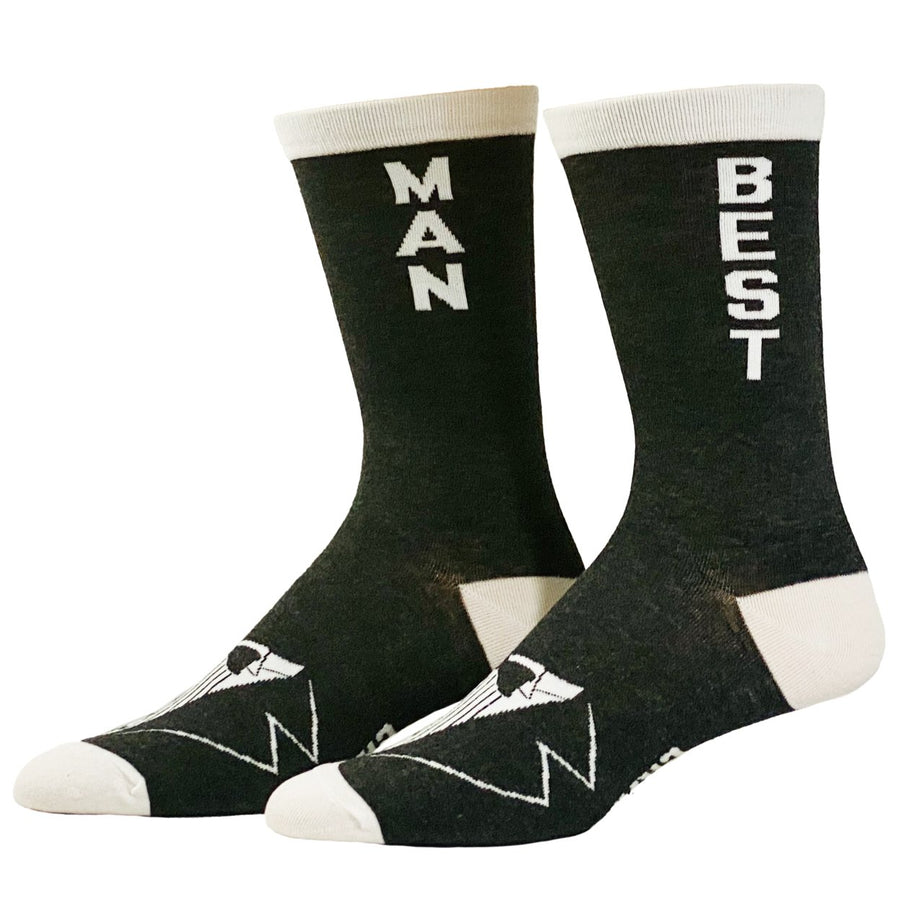 Mens Best Man Socks Funny Wedding Groomsman Tuxedo Gift For Best Man Novelty Footwear Image 1