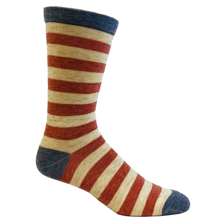 Mens Stars And Stripes Socks Festive 4th Of July Independence Day Patriot Footwear Image 6