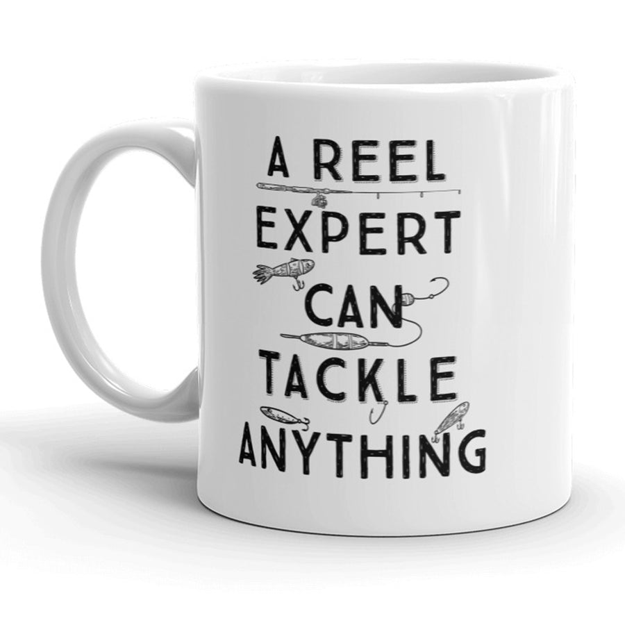 A Reel Expert Can Tackle Anything Mug Funny Fishing Coffee Cup - 11oz Image 1