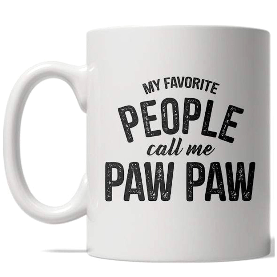 My Favorite People Call Me Paw Paw Mug Grandparent Coffee Cup - 11oz Image 1