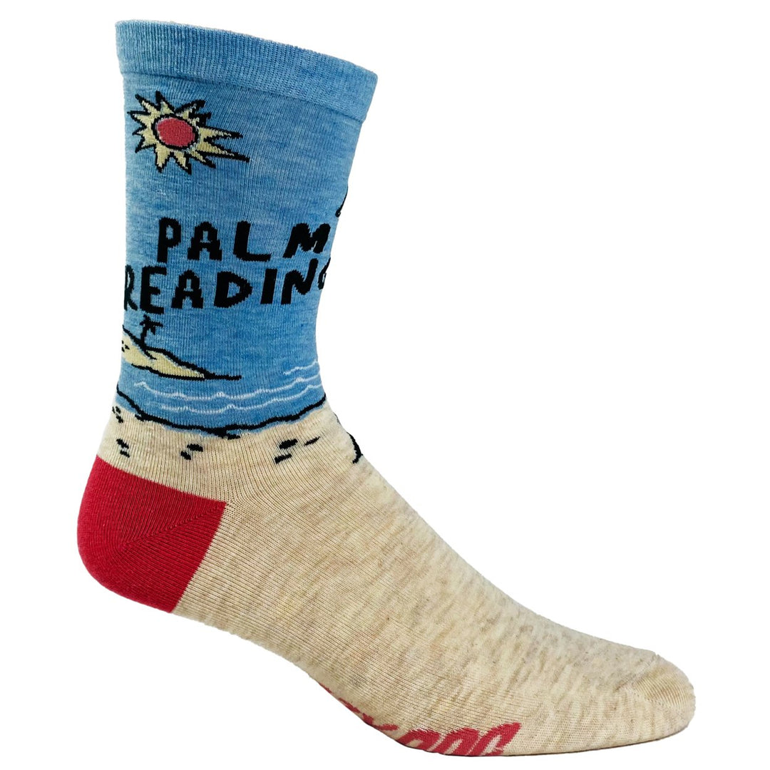 Womens Palm Reading Socks Funny Sarcastic Vacation Book Lover Saying Quote Footwear Image 6