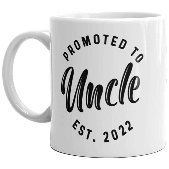 Promoted To Uncle 2022 Mug Funny Family Baby Announcement Coffee Cup-11oz Image 1