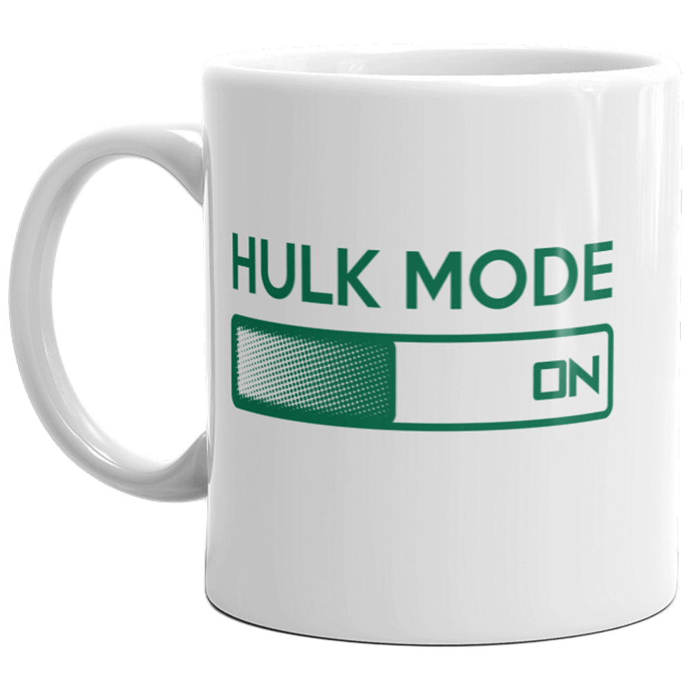 Hulk Mode Mug Funny Green Angry Superhero Beast Mode Workout Coffee Cup-11oz Image 1