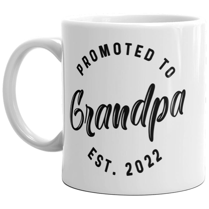 Promoted To Grandpa 2022 Mug Funny Family Baby Announcement Coffee Cup-11oz Image 1